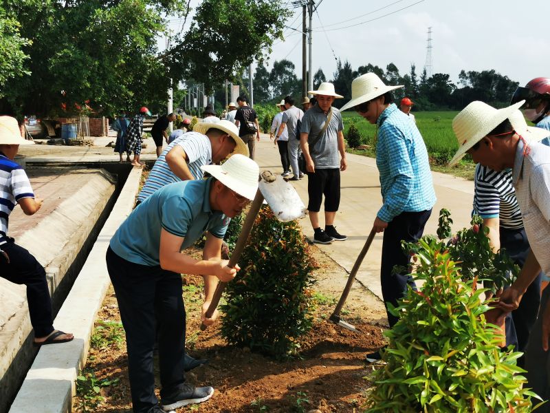 熱火朝天的植樹勞動(dòng)現(xiàn)場(chǎng)