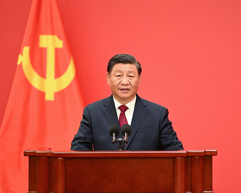 習近平在二十屆中共中央政治局常委同中外記者見面時強調(diào)：始終堅持一切為了人民一切依靠人民 以中國式現(xiàn)代化全面推進中華民族偉大復興